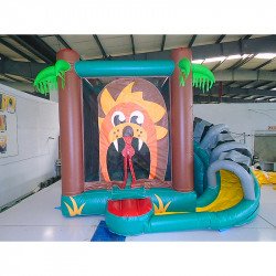 safari bouncy castle combo 001061 01 Toddler Safari Combo Castle