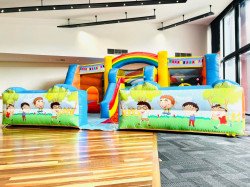 12 1652336410 Rainbow Funland Jumping Castle Play Centre Combo