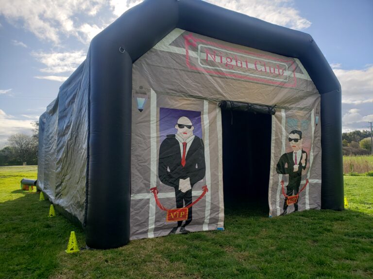 Inflatable nightclub hire Lang Lang party setup