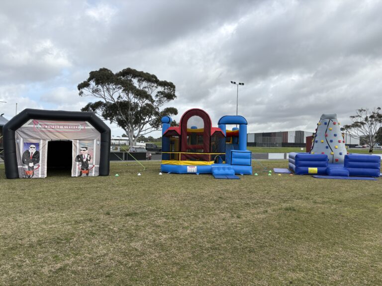 jumping castle hire Berwick inflatable nightclub obstacle course party setup