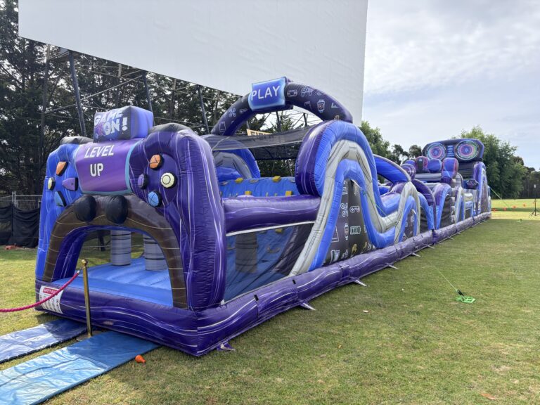 Inflatable obstacle course hire Lang Lang event