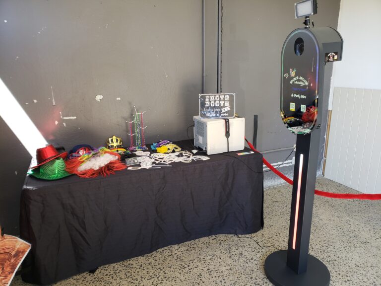 photo booth hire beaconsfield upper indoor event setup